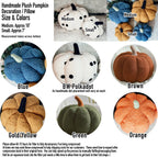 Plush Pumpkin Throw Pillow Decorative Fall Pillow Soft Cuddle Pumpkin Decor