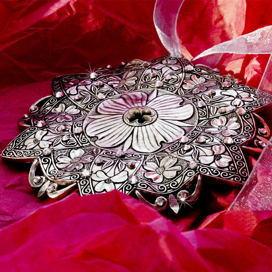 Snow Crystal Dogwood Ornament (Aluminum) - Che Cose Belle