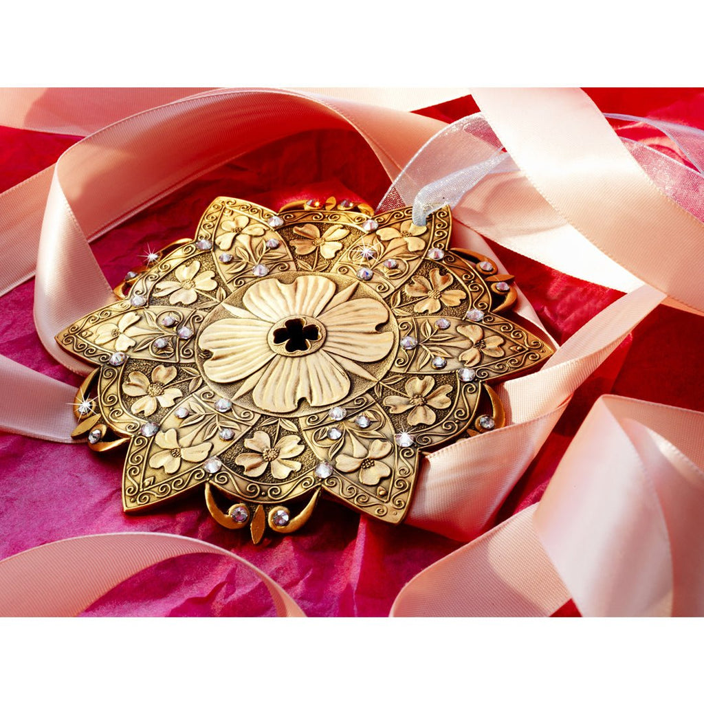 Snow Crystal Dogwood Ornament (Bronze) - Che Cose Belle