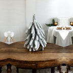 Snow Flocked Artificial Christmas Trees Realistic Mini Holiday Home Decor