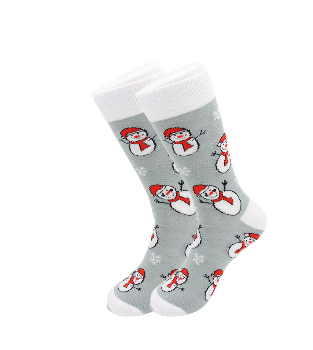 Snow Man Holiday Socks - Comfy Cotton for Men & Women - Che Cose Belle