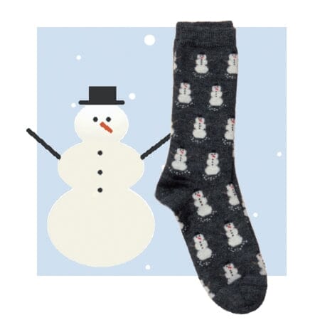 Snowman Alpaca Socks - Che Cose Belle