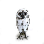 Snowy White Owls - Recycled Metal - Che Cose Belle