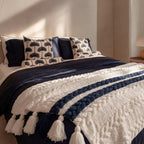 Snug Braided Two-Stripes Throw - Che Cose Belle