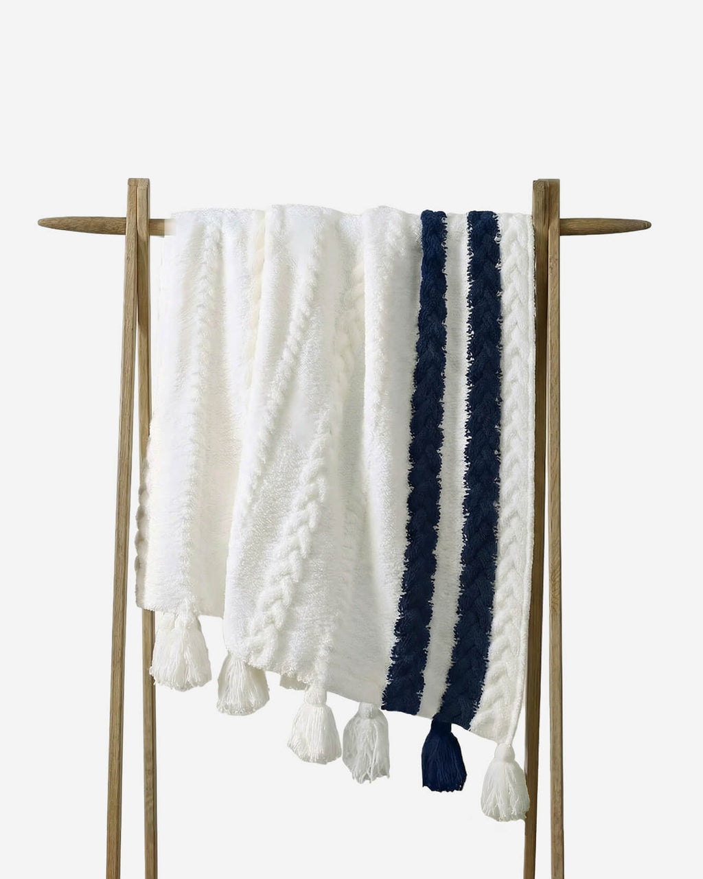 Snug Braided Two-Stripes Throw - Che Cose Belle