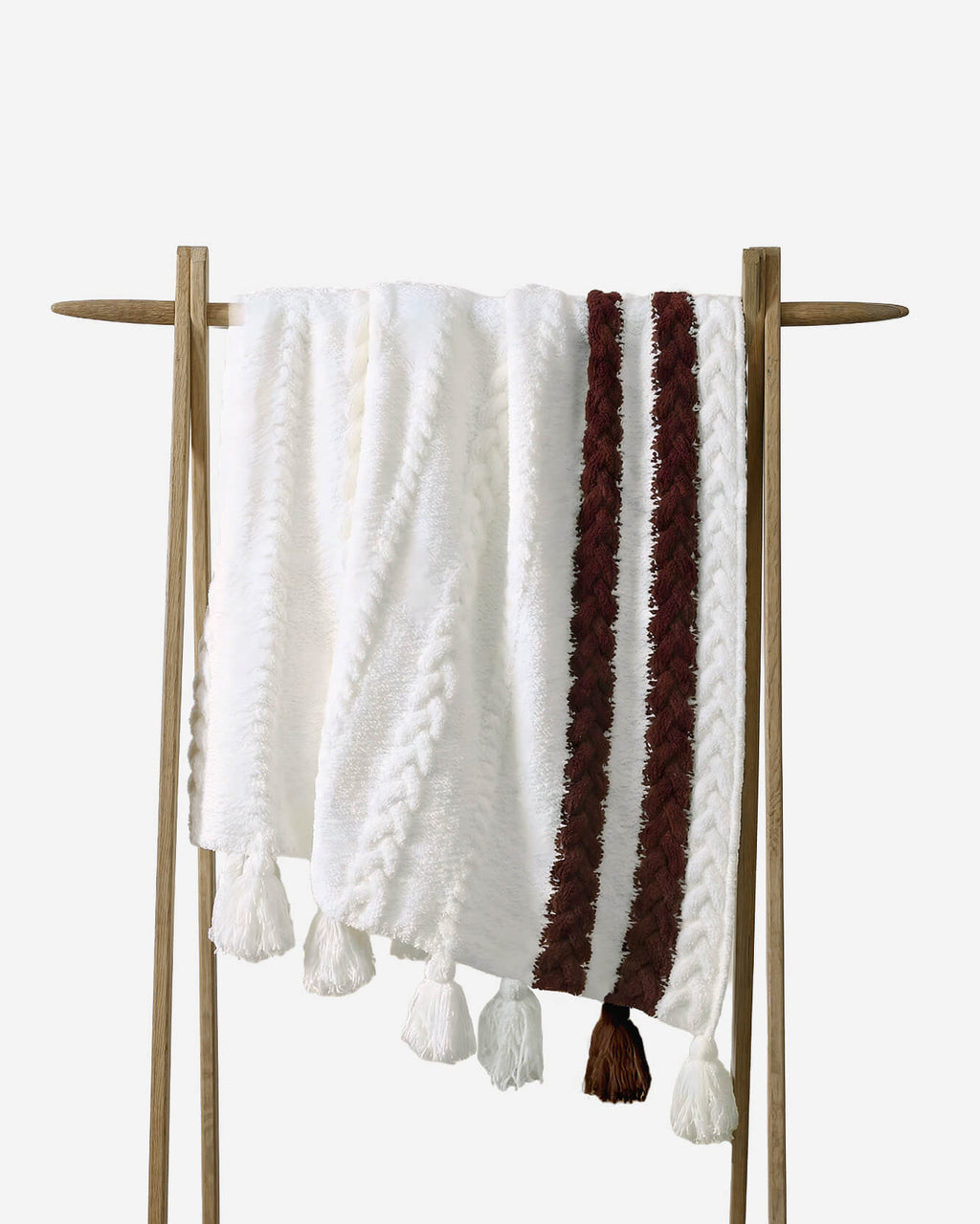 Snug Braided Two-Stripes Throw - Che Cose Belle