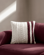 Snug Braided Two-Stripes Throw Pillow - Che Cose Belle