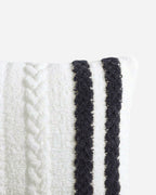 Snug Braided Two-Stripes Throw Pillow - Che Cose Belle