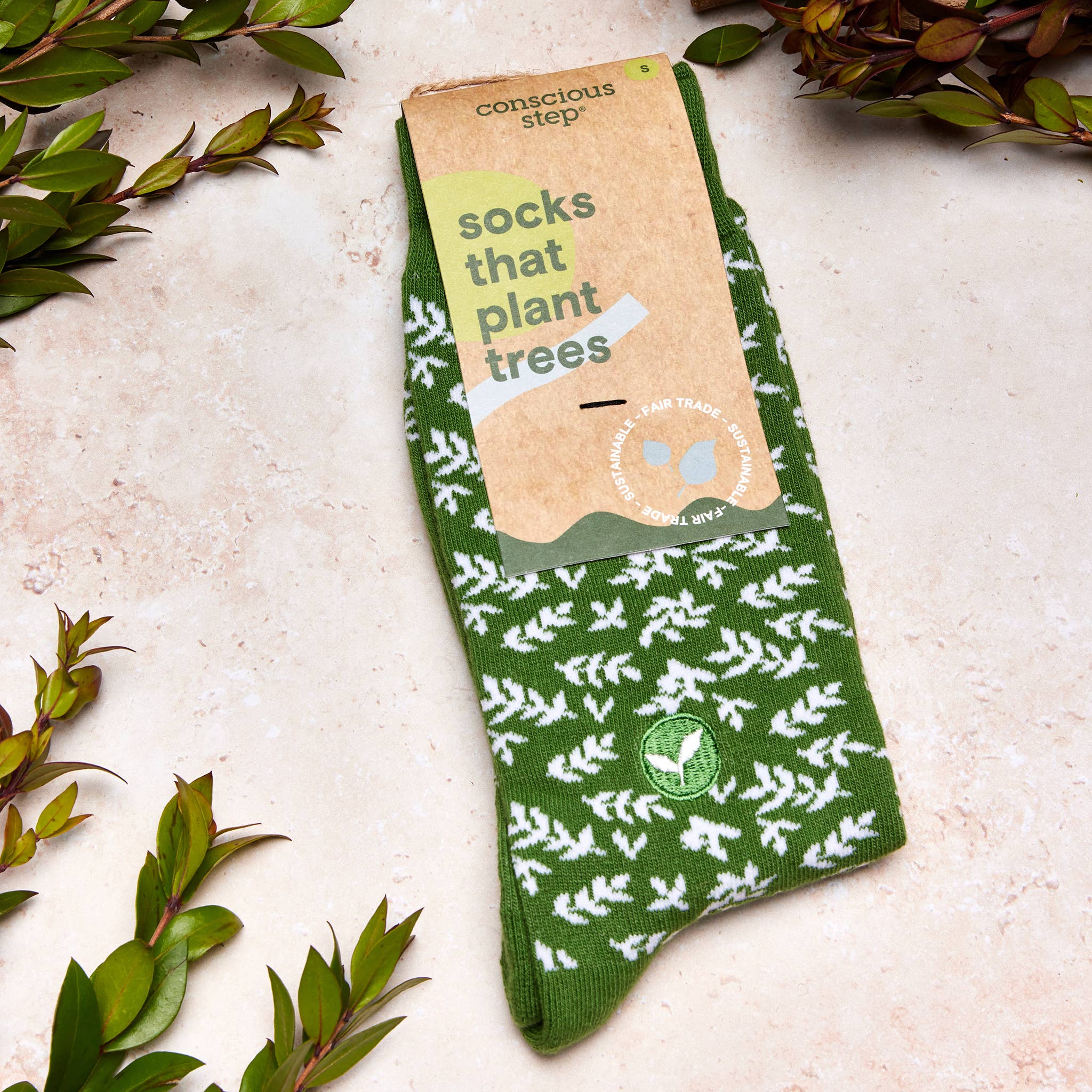 Socks that Plant Trees (Green Branches) - Che Cose Belle