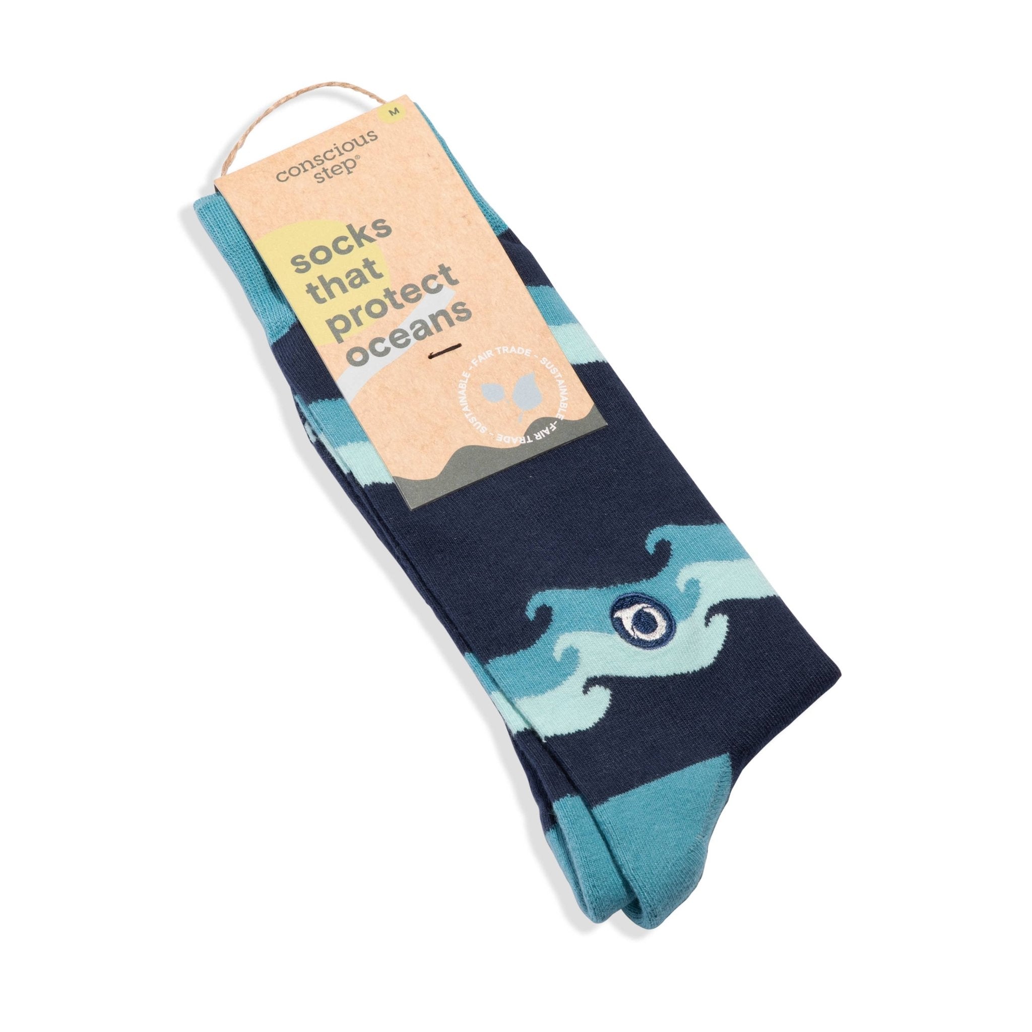 Socks that Protect Oceans (Rolling Waves) - Che Cose Belle