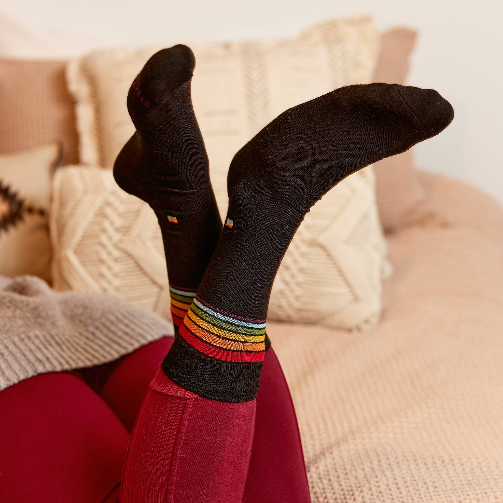 Socks that Save LGBTQ Lives (Classic Rainbow Stripe) - Che Cose Belle