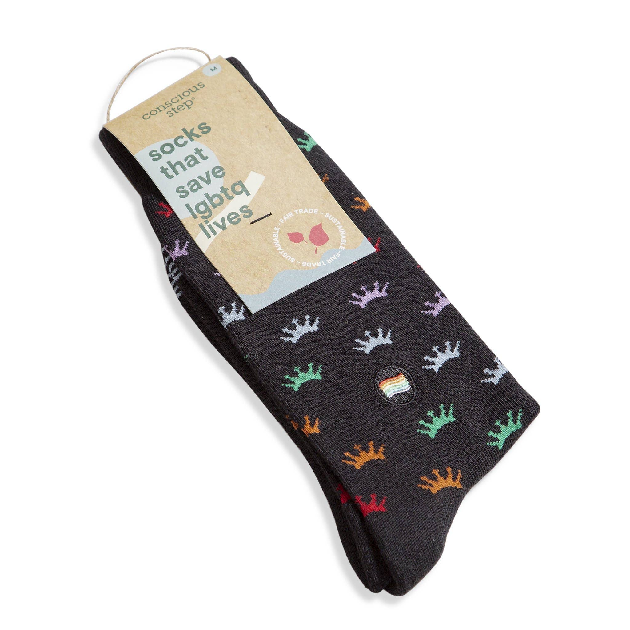 Socks that Save LGBTQ Lives (Colorful Crowns) - Che Cose Belle