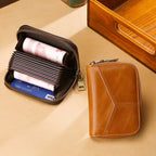 Soft Top-Grain Leather Multifunctional Coin Purse - Che Cose Belle