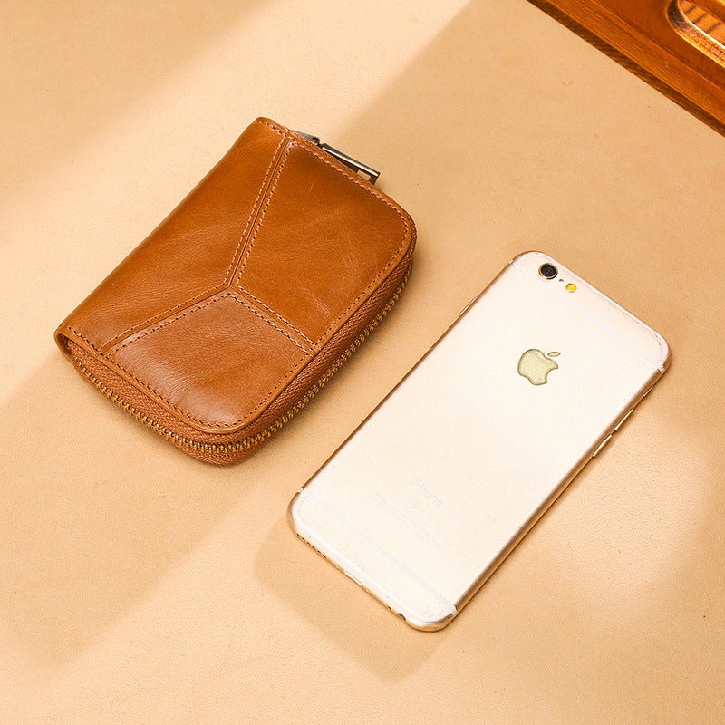 Soft Top-Grain Leather Multifunctional Coin Purse - Che Cose Belle
