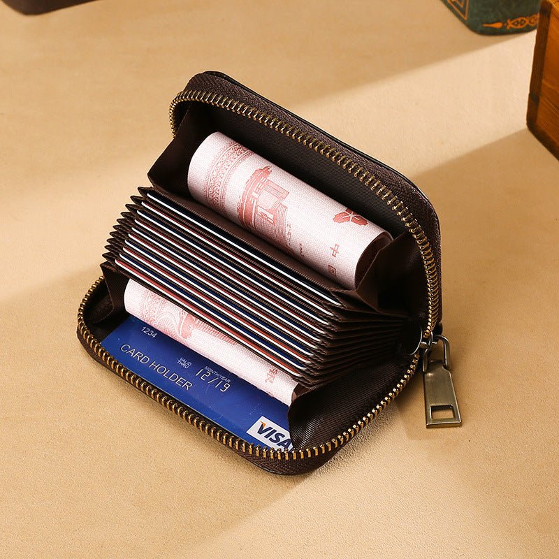 Soft Top-Grain Leather Multifunctional Coin Purse - Che Cose Belle