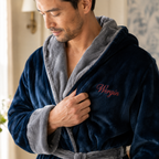 Men’s Robe with Hood – Ultra-Soft Plush Comfort for Everyday Use