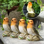 Solar Garden Outdoor Statues Bird Lights, Cute Birds Garden Decor for Outside, Christmas Birthday Gifts for Women, Unique Mother Grandma Housewarming Gifts and Yard Decoration - Che Cose Belle