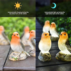 Solar Garden Outdoor Statues Bird Lights, Cute Birds Garden Decor for Outside, Christmas Birthday Gifts for Women, Unique Mother Grandma Housewarming Gifts and Yard Decoration - Che Cose Belle