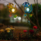Solar Outdoor Garden Lights,27.4''H Dog Solar Figurine Lights,Waterproof Solar Decorative Garden Stakes for Lawn Patio Pathway, Solar Lights for Outside for Mom,Women,Dog Lovers - Che Cose Belle