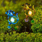Solar Outdoor Garden Lights,27.4''H Dog Solar Figurine Lights,Waterproof Solar Decorative Garden Stakes for Lawn Patio Pathway, Solar Lights for Outside for Mom,Women,Dog Lovers - Che Cose Belle