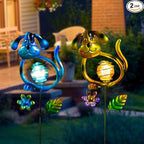 Solar Outdoor Garden Lights,27.4''H Dog Solar Figurine Lights,Waterproof Solar Decorative Garden Stakes for Lawn Patio Pathway, Solar Lights for Outside for Mom,Women,Dog Lovers - Che Cose Belle