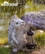 Solar Squirrel Statues for Garden Decor: Outdoor Figurines Sculpture with Lantern for Yard Art Lawn Patio Balcony - Gifts for Mom Grandma - Che Cose Belle