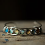 Solar System Silver Bangle Bracelet - Che Cose Belle