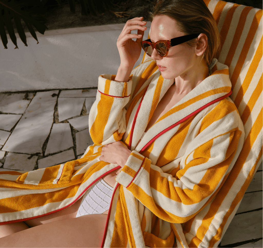 Sole Striped Beach Robe - Che Cose Belle