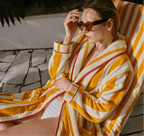 Sole Striped Beach Robe - Che Cose Belle