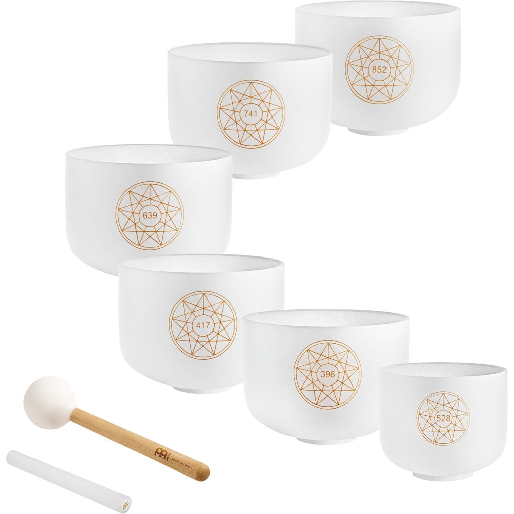 Solfeggio Crystal Singing Bowl Set (396, 417, 528, 639, 741, 852 Hz) - Che Cose Belle