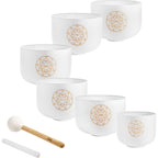 Solfeggio Crystal Singing Bowl Set (396, 417, 528, 639, 741, 852 Hz) - Che Cose Belle