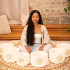 Solfeggio Crystal Singing Bowl Set (396, 417, 528, 639, 741, 852 Hz) - Che Cose Belle