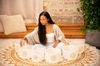 Solfeggio Crystal Singing Bowl Set (396, 417, 528, 639, 741, 852 Hz) - Che Cose Belle