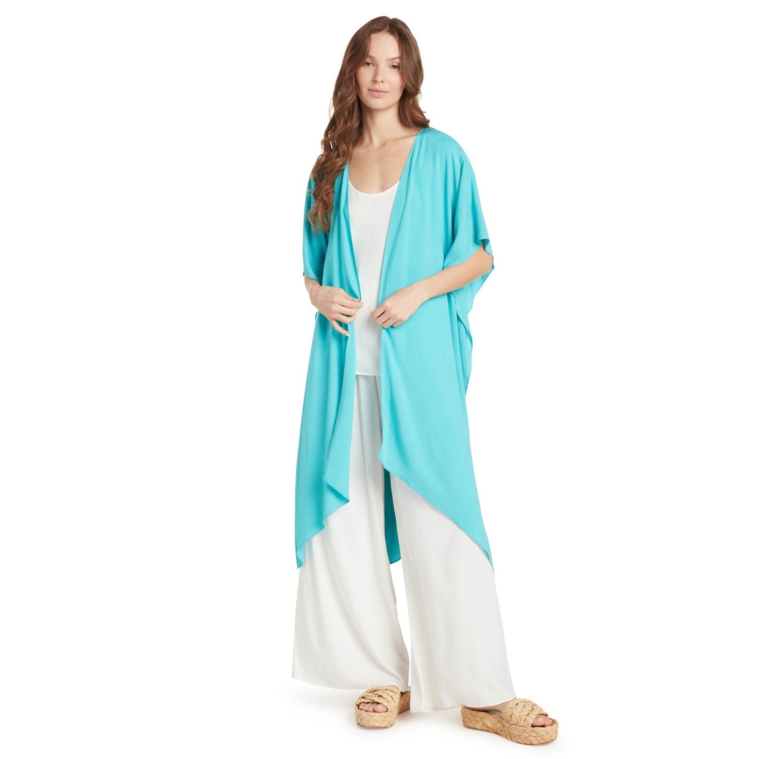 Solid Kimono Jacket - Ocean - Che Cose Belle