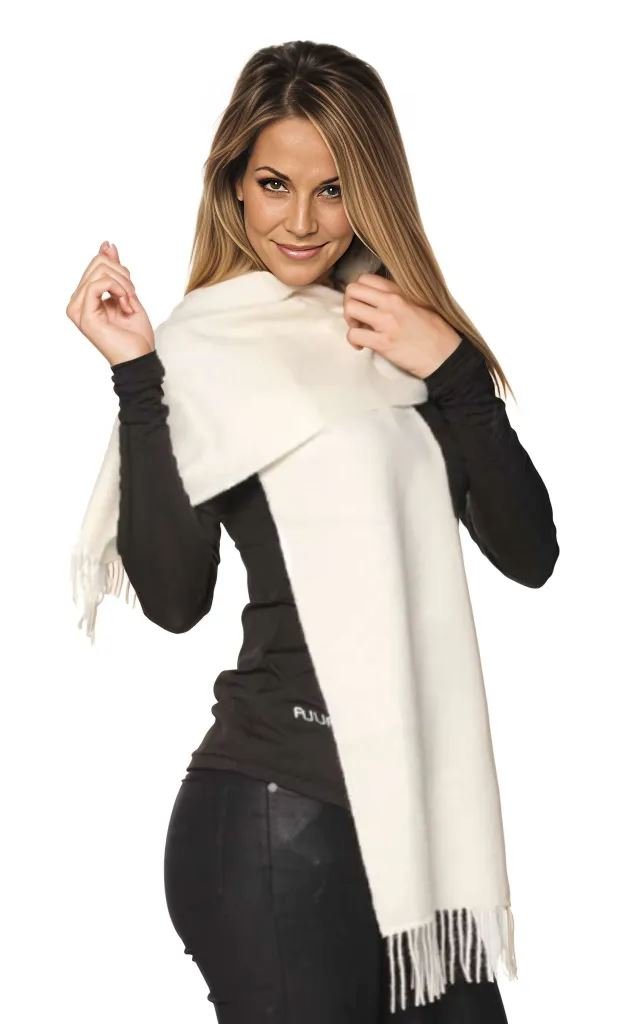 Solid Weave Brushed Alpaca Scarf - Che Cose Belle