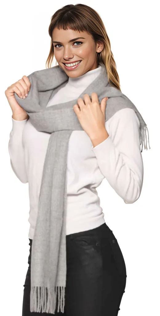Solid Weave Brushed Alpaca Scarf - Che Cose Belle