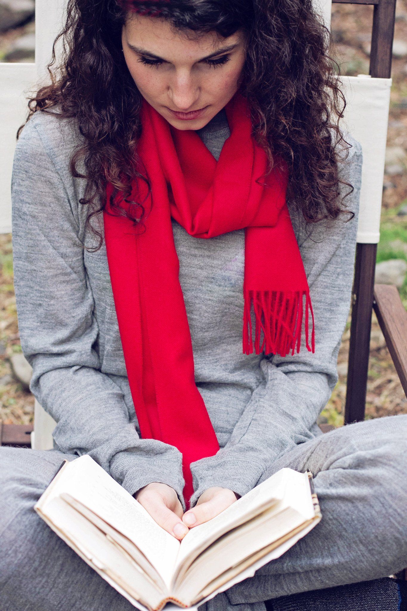 Solid Weave Brushed Alpaca Scarf - Che Cose Belle
