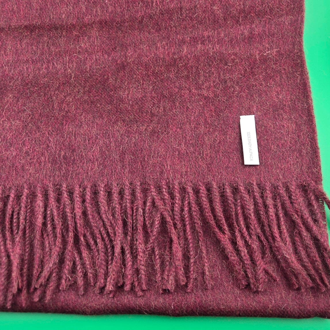 Solid Weave Brushed Alpaca Scarf - Che Cose Belle
