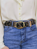 Sombra Rosa Embroidered Belt - Che Cose Belle