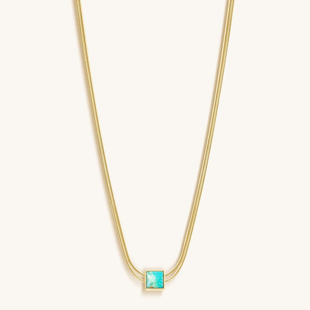 Soothe & Heal - Turquoise Evil Eye December Birthstone Necklace - Che Cose Belle