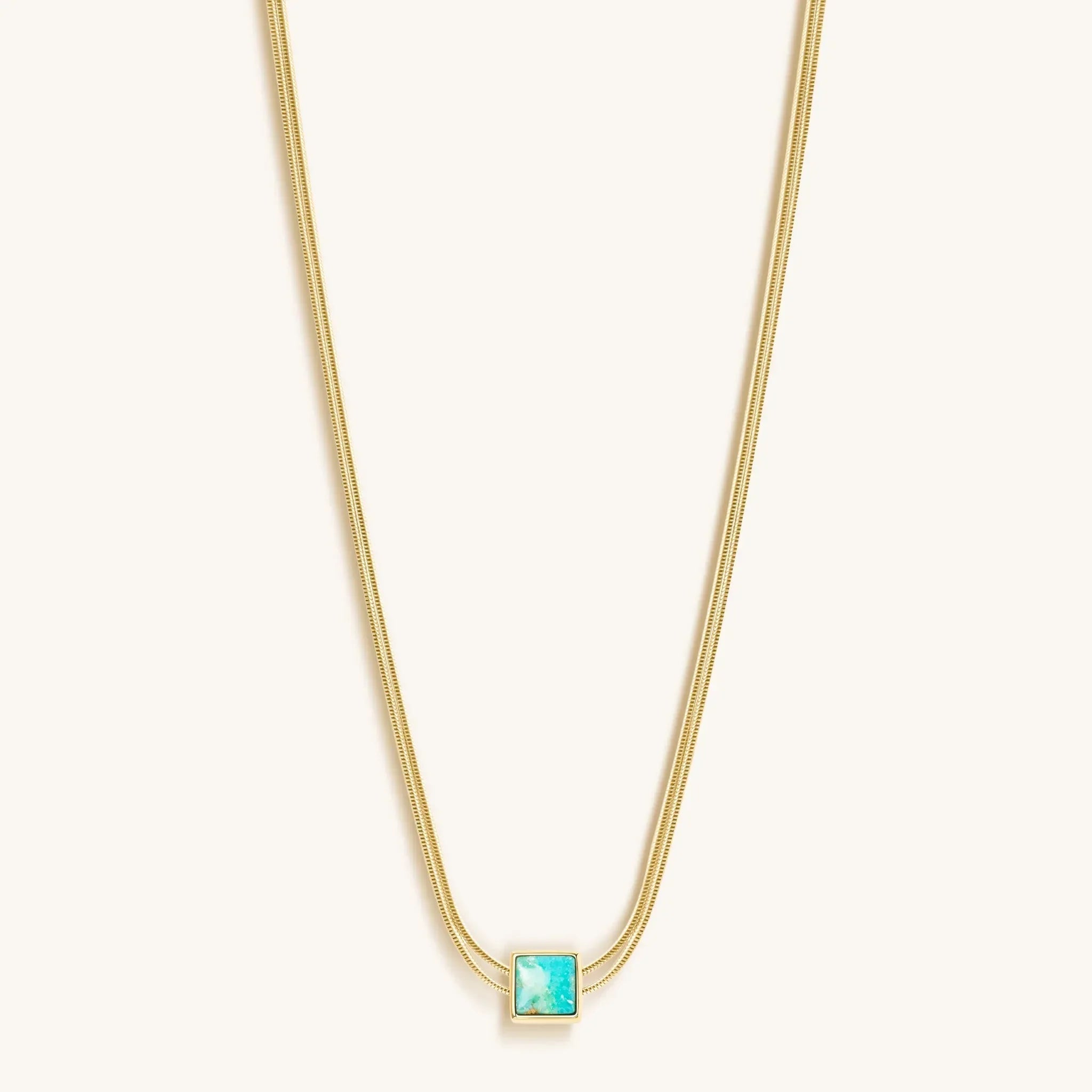Soothe & Heal - Turquoise Evil Eye December Birthstone Necklace - Che Cose Belle