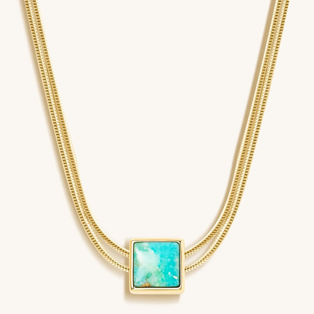Soothe & Heal - Turquoise Evil Eye December Birthstone Necklace - Che Cose Belle