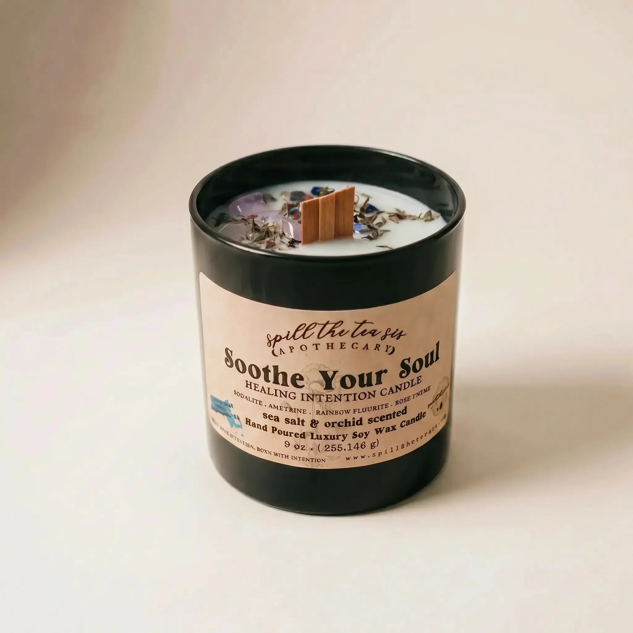 Soothe Your Soul Healing & Peace Intention Candle | Calming Soy Wax Candle - Che Cose Belle