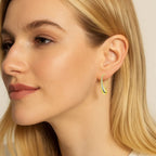 Sophia Teardrop Hook Earrings – Modern Minimalist Design in Silver or Gold - Che Cose Belle