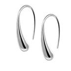 Sophia Teardrop Hook Earrings – Modern Minimalist Design in Silver or Gold - Che Cose Belle