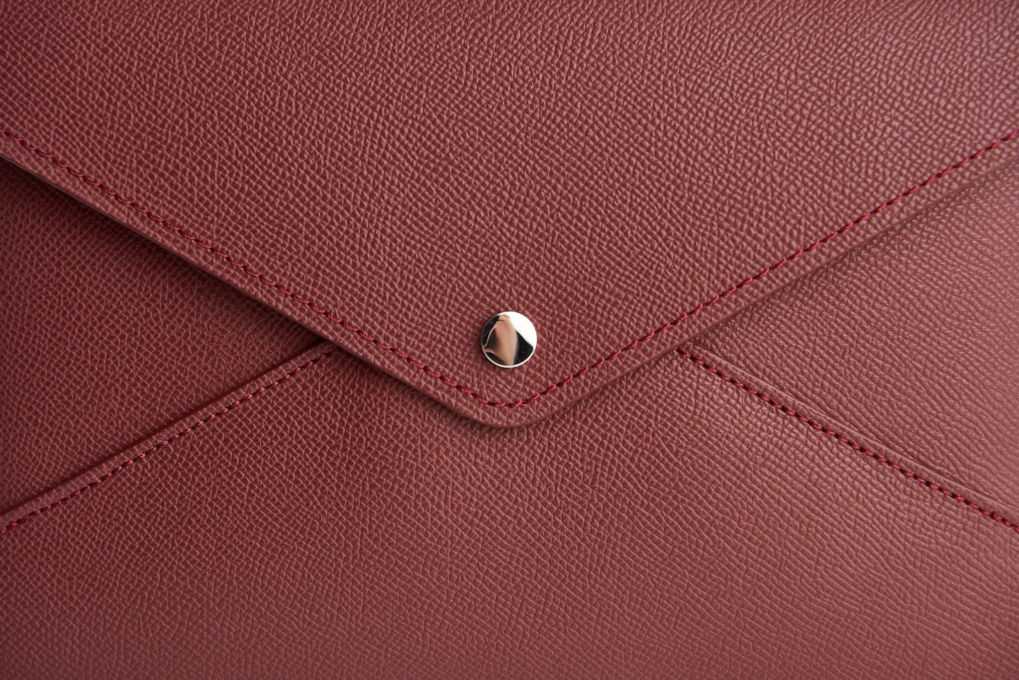 Soul Carrier x ASU Maroon Epsom Leather Clutch - Che Cose Belle