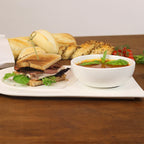 Soup and Sandwich Plate - Set of 4 - Che Cose Belle