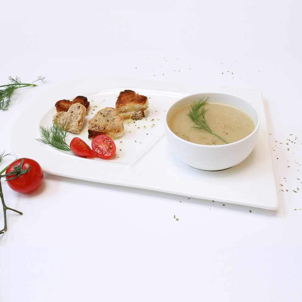 Soup and Sandwich Plate - Set of 4 - Che Cose Belle