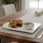 Soup and Sandwich Plate - Set of 4 - Che Cose Belle