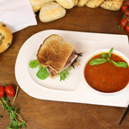 Soup and Sandwich Plate - Set of 4 - Che Cose Belle